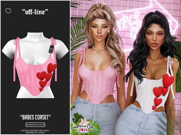 Sims 4 — Off-Line - Babes Corset V1 by VentaStudio — Babes Corset V1