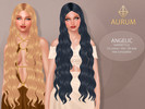 Sims 4 — Angelic Hairstyle - Extra Long Wavy Hair by Aurum — Angelic Hairstyle - ultra long, soft wavy hair with a sleek