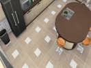 Sims 4 — Four Square Floor by lavilikesims — Several shades of wood with both white tile and wood in the middle