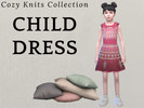 Sims 4 — COZY KNITS COLLECTION - CHILD DRESS by kevseryesilyurt10 — child dress