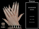 Sims 4 — Snakeskin nails by Venerian by Venerian — 6 swatches Teen to elder Found in the fingernail category HQ