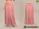 Sims 4 — Modest Wear - Ruffle Maxi Skirt by kapakijo — Ruffle maxi skirt available in 32 colors.
