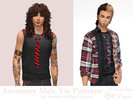 Sims 4 — Accessory Tie Patterns Male by Dissia — A patterned loose tie for male