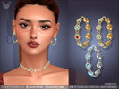 Sims 4 — Guilty Pleasure Gemstone Hoop Earrings by feyona — Guilty Pleasure Gemstone Hoop Earrings come with 10 swatches.