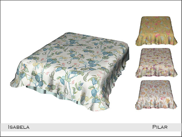 Sims 4 — Pilar Isabela DecoBed by Pilar — Elegant classic-style bedroom with bold colors