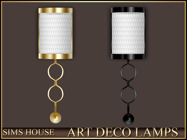 Sims 4 — Sims House WALL LAMP | ART DECO LAMPS by Sims_House — ART DECO LAMPS