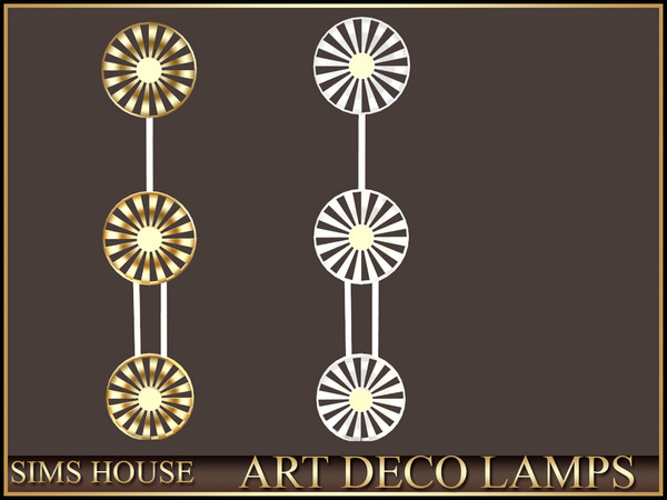 Sims 4 — Sims House SMALL RING WALL LAMP | ART DECO LAMPS by Sims_House — ART DECO LAMPS