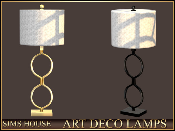 Sims 4 — Sims House TABLE LAMP | ART DECO LAMPS by Sims_House — ART DECO LAMPS