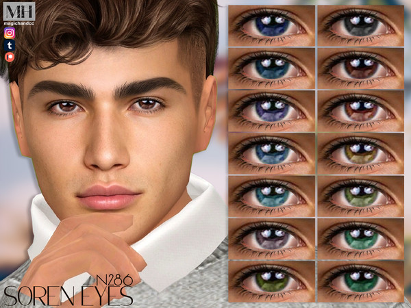Sims 4 — Soren Eyes N286 by MagicHand — Luminous eyes for males and females in 16 colors - HQ Compatible.