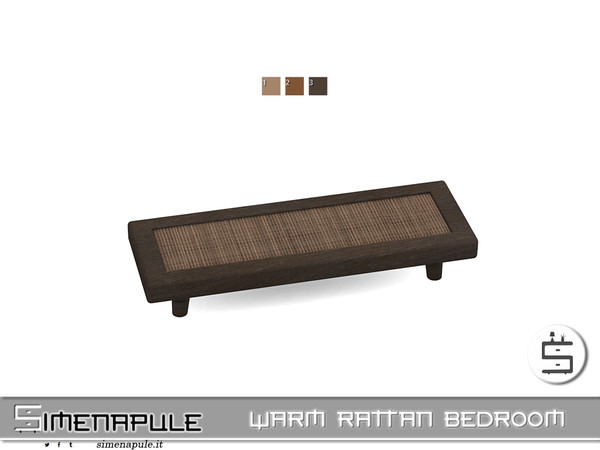 Sims 4 — [SeN4] Warm Rattan Bedroom - Table Coffee by Simenapule — Simenapule_Warm Rattan Simenapule_Warm Rattan