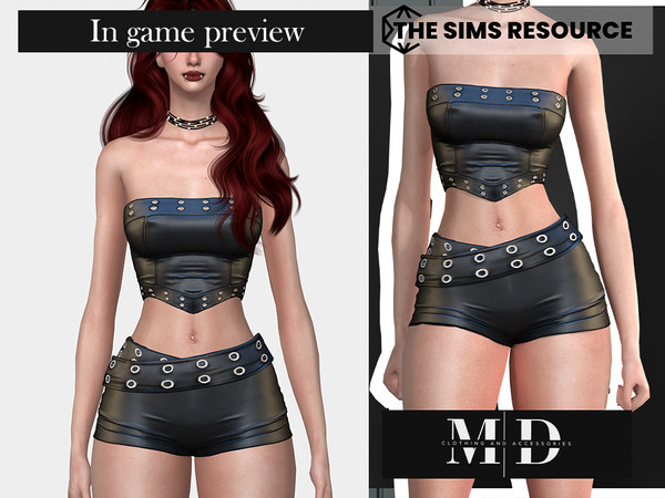 Sims 4 — rose leather mini shorts - Mydarling20 by Mydarling20 — Outfit Information Age Groups: Teens, Young Adults,