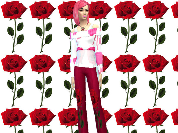 Sims 4 — Rose collection top - Cool Kitchen SP needed by DI_Fashions — Cool Kitchen Stuff Pack needed The Rose collection