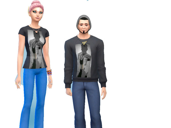 Sims 4 — David Bowie thshirts by DI_Fashions — David Bowie tshirts in honor of his death and what a great artist he was