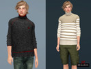 Sims 4 — Turtleneck Sweater Menswear by remaron — Sweater for Male Sims, teens to elders in The Sims 4 ReMaron_M_Top020