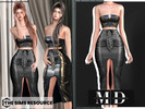 Sims 4 — Sasha leather top and skirt set by Mydarling20 — Outfit Information Age Groups: Teens, Young Adults, Adults,