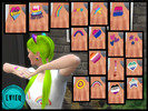 Sims 4 — Pride Pansexual Bisexual Lesbian Gay Asexual Intersex Tattoo by btaylor19 — A recolor of the Upper Left Arm