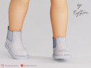Sims 4 — Toddler Boots With A Shiny Texture by FlyStone — Shiny and cute toddler boots