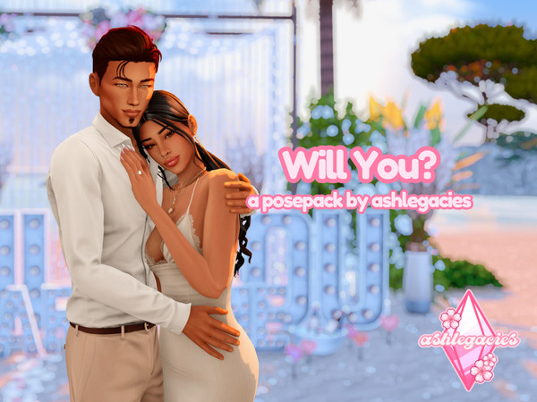 Sims 4 — Will You? Posepack by ashlegacies — - Posepack