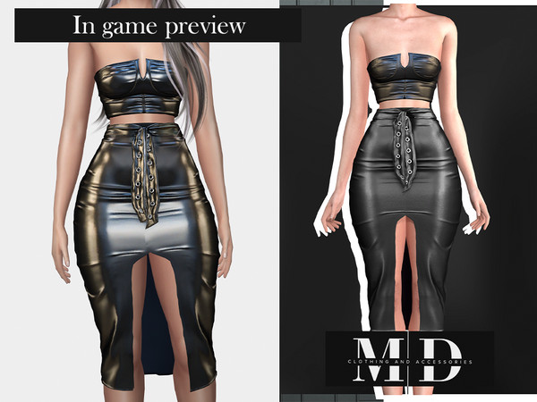 Sims 4 — Sasha leather top - Mydarling20 by Mydarling20 — Outfit Information Age Groups: Teens, Young Adults, Adults,