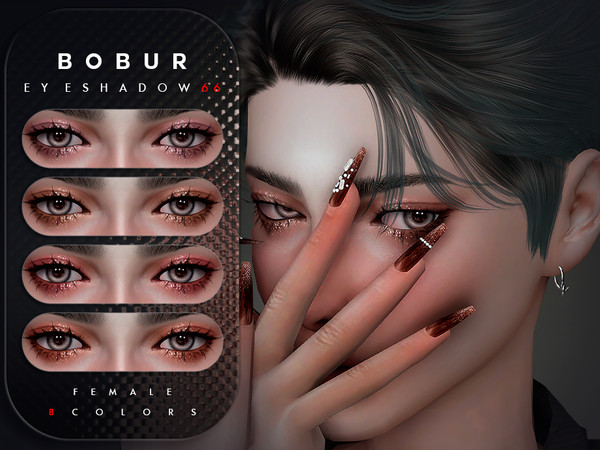 Sims 4 — Glitter Eye Shadow by Bobur2 — Glitter Eye Shadow for female