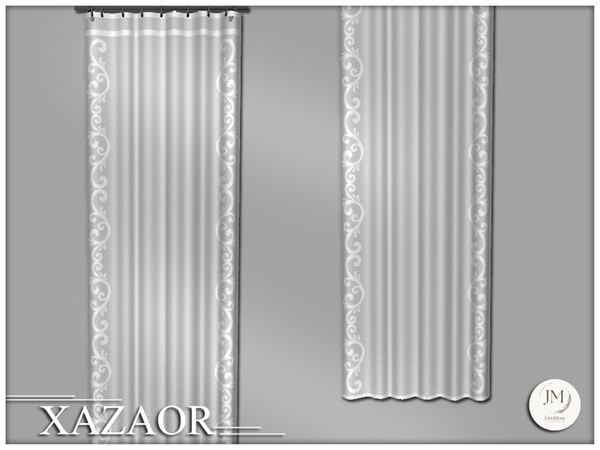 Sims 4 — Jomsims Xazaor curtain by jomsims — Xazaor is a modern and elegant bedroom set for your Sims.