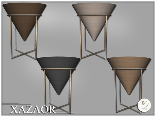 Sims 4 — Jomsims Xazaor end table by jomsims — Xazaor is a modern and elegant bedroom set for your Sims.