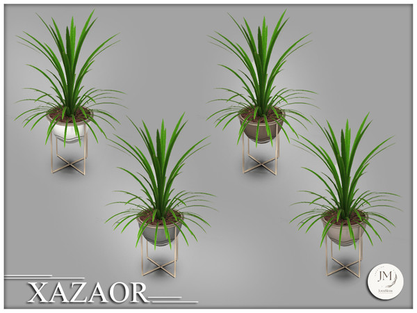 Sims 4 — Jomsims Xazaor plant by jomsims — Xazaor is a modern and elegant bedroom set for your Sims.