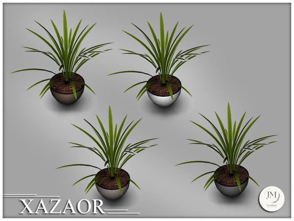 Sims 4 — Jomsims Xazaor plant2 by jomsims — Xazaor is a modern and elegant bedroom set for your Sims.