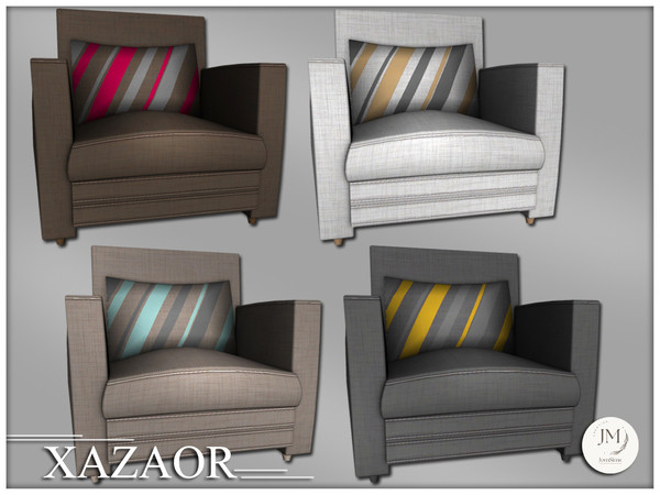 Sims 4 — Jomsims Xazaor seat2 by jomsims — Xazaor is a modern and elegant bedroom set for your Sims.