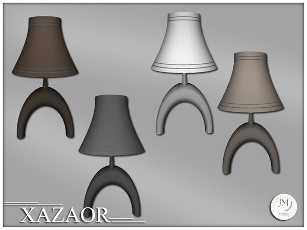Sims 4 — Jomsims Xazaor table lamp by jomsims — Xazaor is a modern and elegant bedroom set for your Sims.