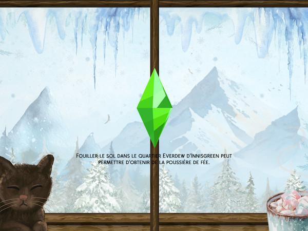 Sims 4 — Winter By The Window Loading Screen by Gaiena_Sims — Made this creation on Canva