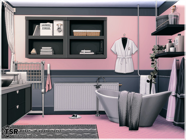 Sims 4 — BH15 - Bathroom by marychabb — I present a room - Living Room . Room is fully equipped. Value: 14.021$