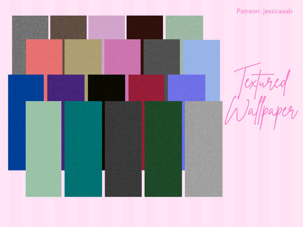 Sims 4 — Textured Wallpaper by jessbtlrr — A collection of subtle textured wallpapers designed to add depth and softness