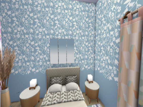 Sims 4 — Butterfly Branches Wallpaper by lavilikesims — 3 Walls with branches and butterflies in 3 colours each, ready