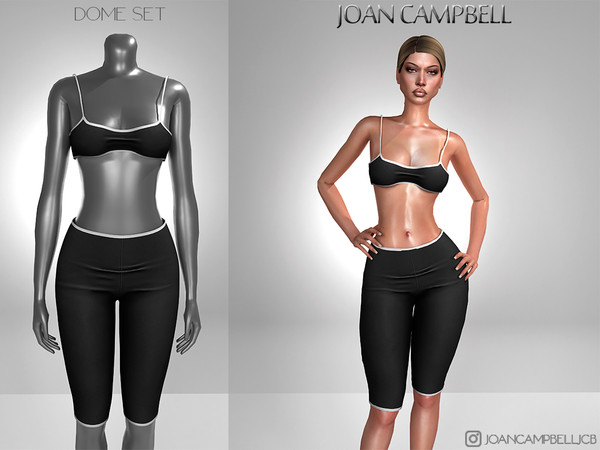 Sims 4 — DOME SET by Joan_Campbell_Beauty_ — INCLUDES: TANK TOP (9 swatches)