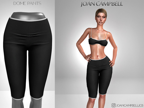 Sims 4 — DOME PANTS by Joan_Campbell_Beauty_ — INCLUDES: TANK TOP (9 swatches)