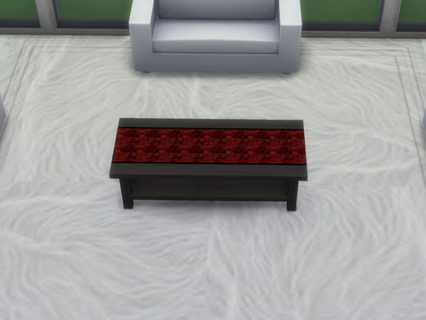 Sims 4 — Coffee Table Mod2CK by CarineKitana — Coffee Table Mod2CK - The table is the same, but the tablecloth has