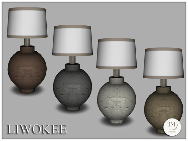 Sims 4 — Jomsims liwokee table lamp by jomsims — Liwokee is a warm and modern entryway set for your Sims.