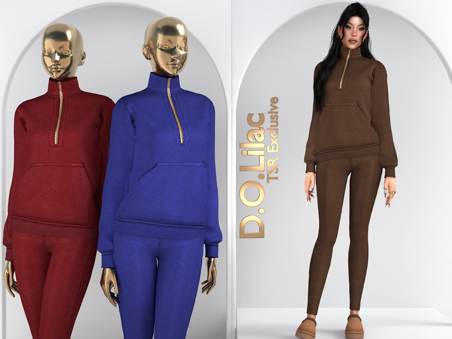 The Sims Resource | Cold Day Comfort Set DO134 Top 2127