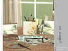 Sims 4 — Painter Set by kerriganhouse — A cute decor set for artist sims.