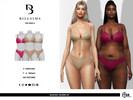 Sims 4 — Seamless Lingerie Set by Bill_Sims — This set includes a soft cup bra and a pair of briefs in a hipster, cheeky