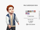 Sims 4 — PM CARDIGAN N04 by David_Mtv2 — For toddler only; 7 swatches; HQ compatible.