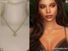Sims 4 — Dither Necklace - Chain Evil Eye Medallion Necklace by christopher0672 — This is a stunning chunky rolo chain