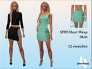 Sims 4 — Short Wrap Skirt by sims4sue — Wrapped skirt from the Cool Kitchen pack