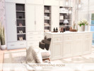 Sims 4 — Luroy Dressing Room by BlusterSims — The Luroy Dressing Room is a bright, elegant walk-in closet featuring soft