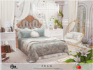 Sims 4 — Fran - bedroom by melapples — a fancy bedroom in blue and white. enjoy! 6x7