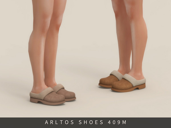 Sims 4 — Cozy slippers Male by Arltos — 18 colors.