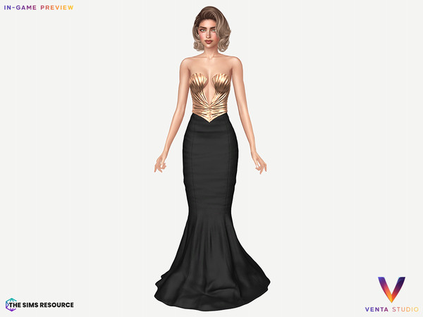 Sims 4 — DERNIER - Candice Top by VentaStudio — Candice Top