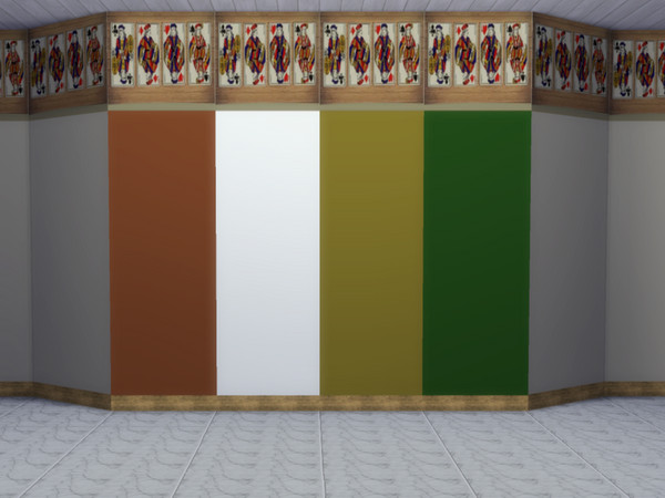 Sims 4 — Carina Wall Paiting Cards Wood by CarineKitana — Carina Wall Paiting Cards Wood