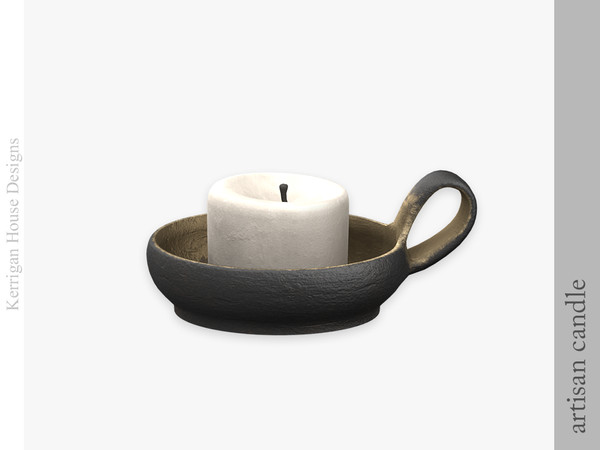 Sims 4 — Artisan Candle by kerriganhouse — A small set of pottery and other artisanal clutter decor.